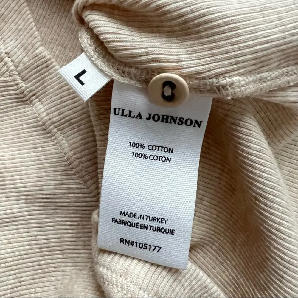 Ulla Johnson Joanne Oatmeal Long Puff Sleeve Pullover Top Women’s Medium - Picture 11 of 13